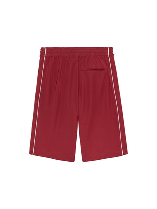 Tracksuit Bermuda with Piping - Rhubarb