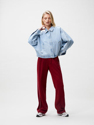 Tracksuit Trousers with Piping - Rhubarb