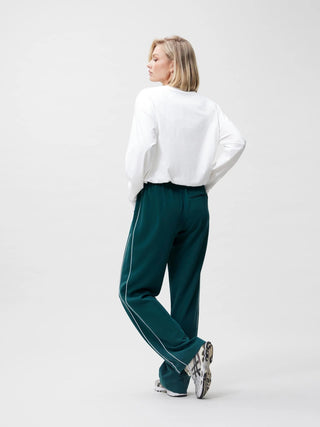 Tracksuit Trousers with Piping - Sea Moss