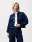 Tuck in Denim Jacket - Dark Blue