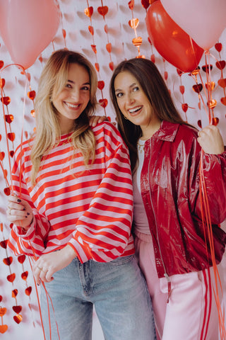 Tuck in Jacket - Rhubarb