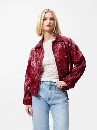 Tuck in Jacket - Rhubarb