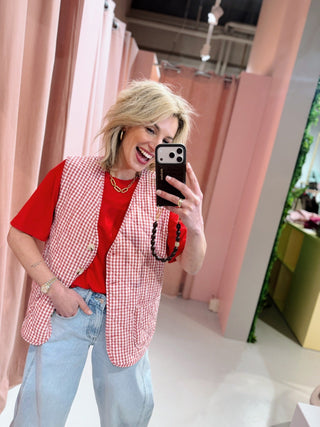 Tyra Gilet - Rood