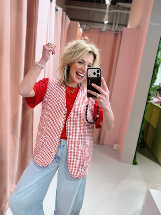 Tyra Gilet - Rood