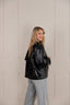 Vegan Leather Jacket - Black