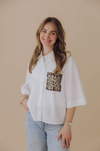 Venora Blouse - Leopard