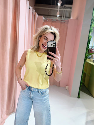 Veronica Top - Geel