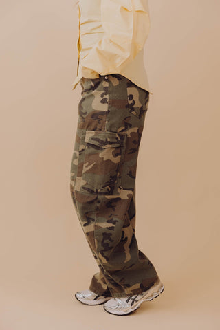 Vita Barrel Jeans - Camouflage
