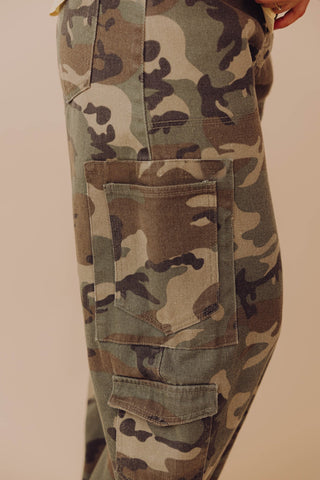 Vita Barrel Jeans - Camouflage