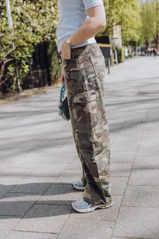 Vita Barrel Jeans - Camouflage