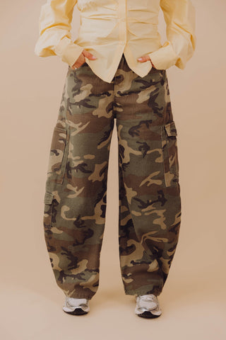 Vita Barrel Jeans - Camouflage