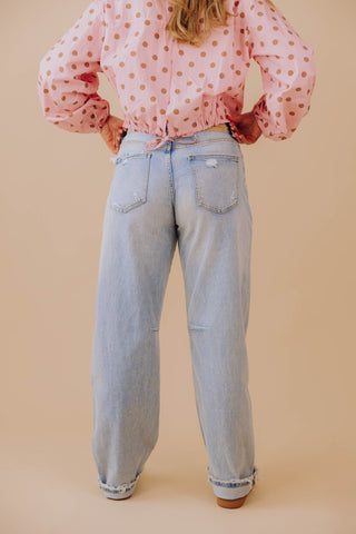 Vivian Barrel Jeans - Lichtblauw