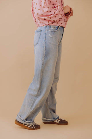 Vivian Barrel Jeans - Lichtblauw