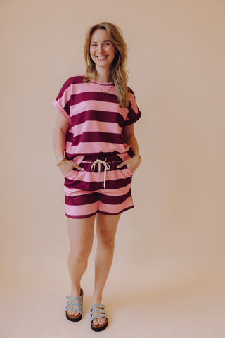 Stripe Set - Bordeaux