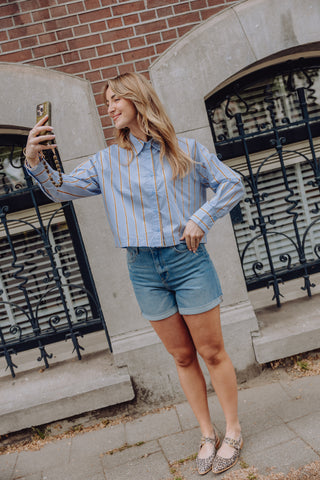 Gracie Blouse - Blauw