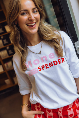 Money Spender Tee - Wit