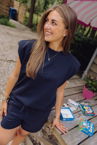 Kenza Top - Navy
