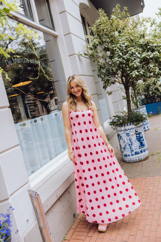 Lizzy Dot Dress - Roze