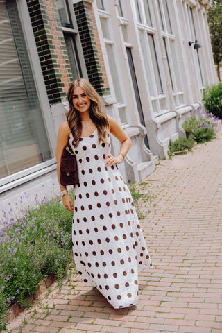 Lizzy Dot Dress - Wit