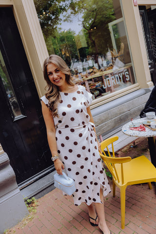 Livia Dot Dress - Wit