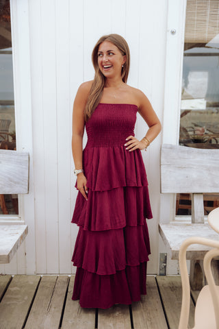 Marjolein Dress - Bordeaux