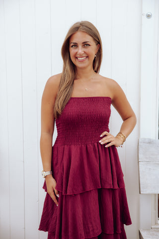 Marjolein Dress - Bordeaux