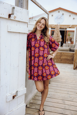 Marie Dress - Aubergine