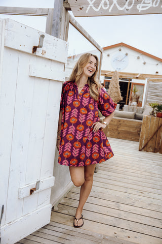 Marie Dress - Aubergine