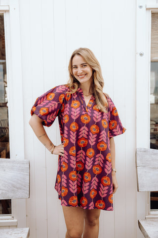 Marie Dress - Aubergine