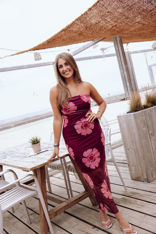 Mandy Dress - Bordeaux