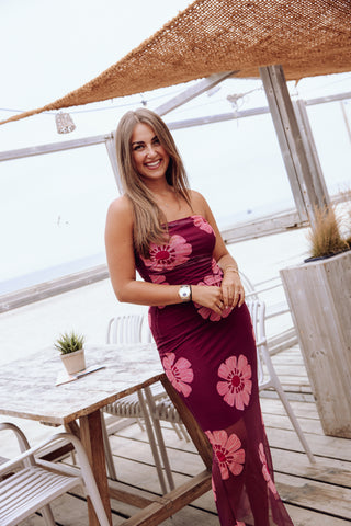 Mandy Dress - Bordeaux