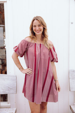 Mila Dress - Bordeaux
