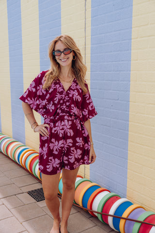 Noor Playsuit - Bordeaux