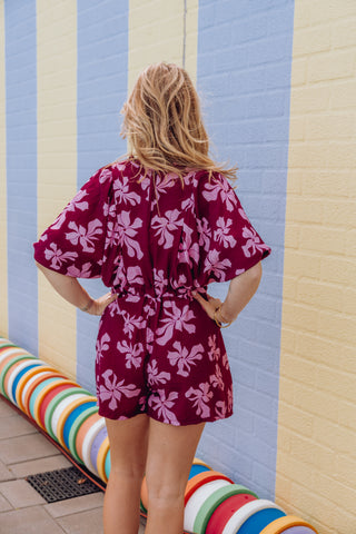 Noor Playsuit - Bordeaux