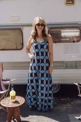 Pauline Dress - Blauw