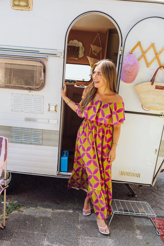 Paola Dress - Magenta