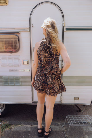 Pearl Playsuit - Leopard