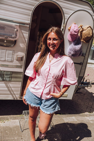 Priscilla Blouse - Roze