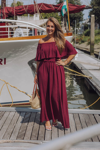Romy Dress - Bordeaux