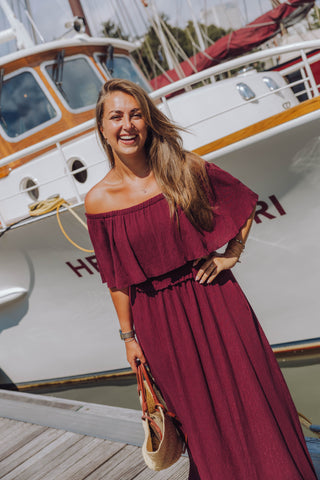 Romy Dress - Bordeaux
