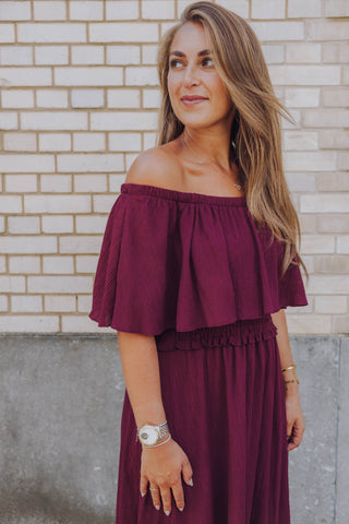 Romy Dress - Bordeaux