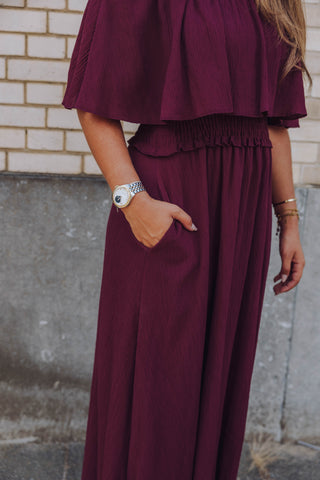 Romy Dress - Bordeaux