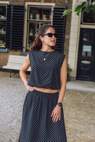 Kirsten Dot Set - Zwart