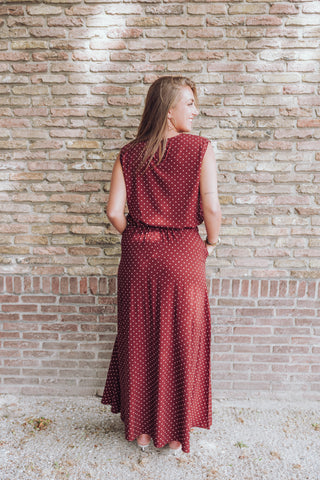 Kirsten Dot Set - Bordeaux