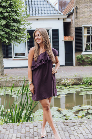 Sara Dress - Aubergine