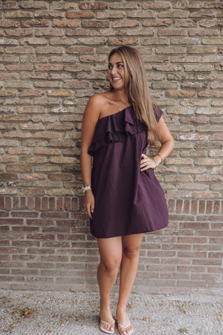 Sara Dress - Aubergine