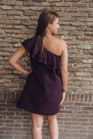 Sara Dress - Aubergine