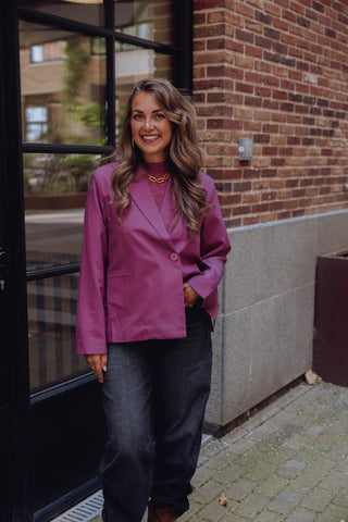 Wren Blazer - Magenta