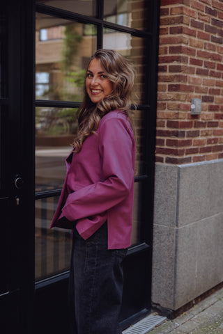 Wren Blazer - Magenta