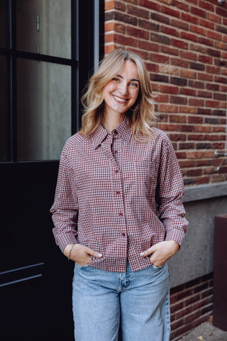 Willow Blouse - Bordeaux